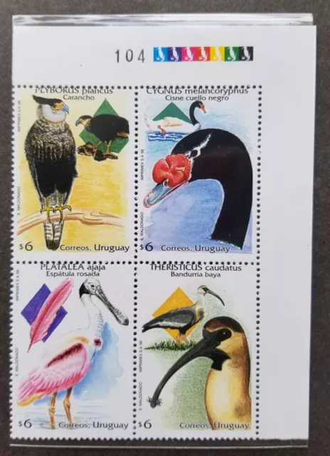 *KOSTENLOSER VERSAND Uruguay Birds 1998 Swan Fauna (Stempel) postfrisch *...