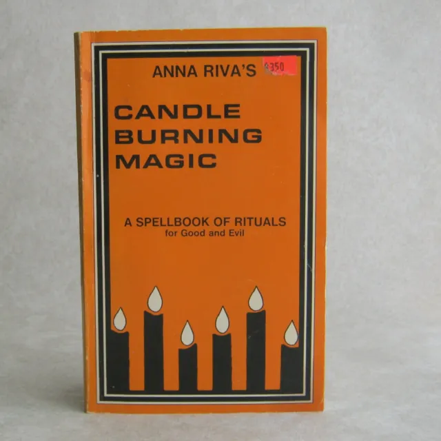 Candle Burning Magic by Anna Riva A Spellbook of Rituals 1980 Trade Paperback