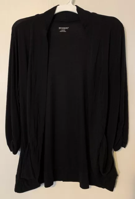 Motherhood Maternity Lightweight Black Lightweight Cardigan XL With Pockets