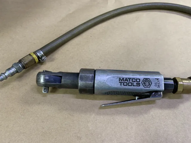Matco Tools 1/4" Drive  Air Ratchet MT1825B W/SMALL HOSE -Used-