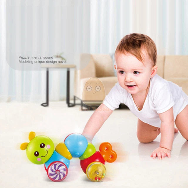 Baby Crawling Toys 6 to 12 Months Press and Go Inchworm Caterpillar Education
