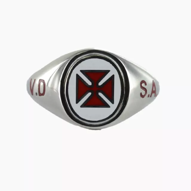 REVERSIBLE SILVER KNIGHTS Templar VD SA Masonic Ring $346.80 - PicClick