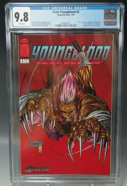 Comic Book Youngblood #5 1994 Image Rob Liefeld  Cgc 9.8 Graded