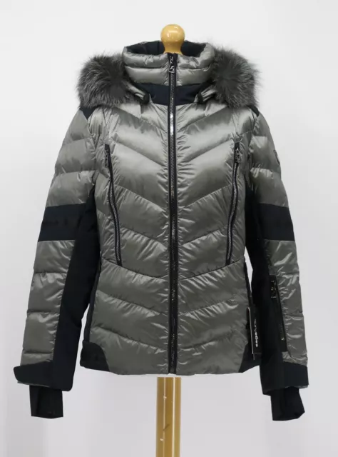 Toni Sailer Nele Splendid Fur Womens Ski Jacket Graphite Rrp £1260 Vi