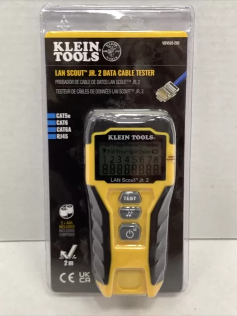 Klein Tools VDV526-200 LAN Scout ® Jr. 2 Cable Tester(NEW)