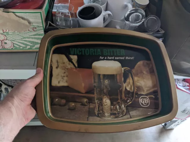 Victoria Bitter Beer Tray Retro Rare Vintage Carlton Xxxx Vb