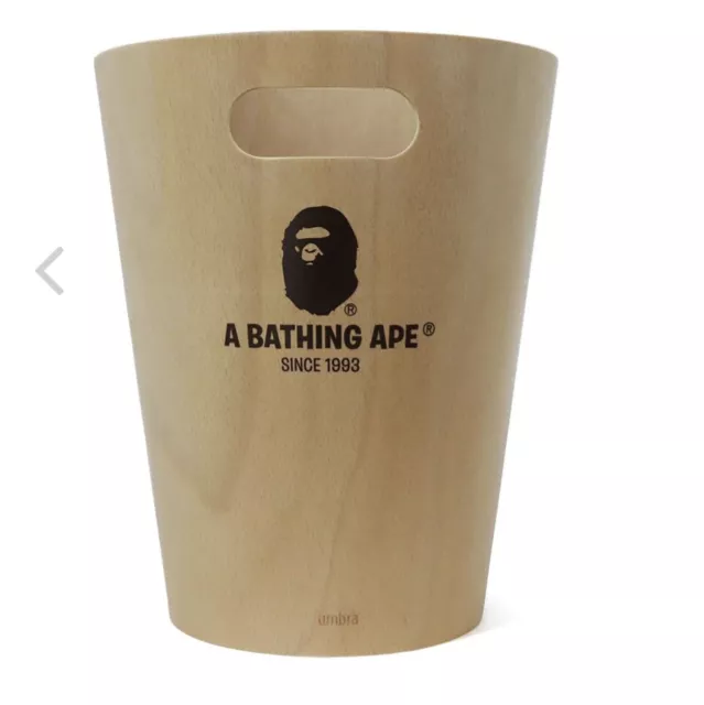 Bape X Umbra Woodrow Trash Can Beige