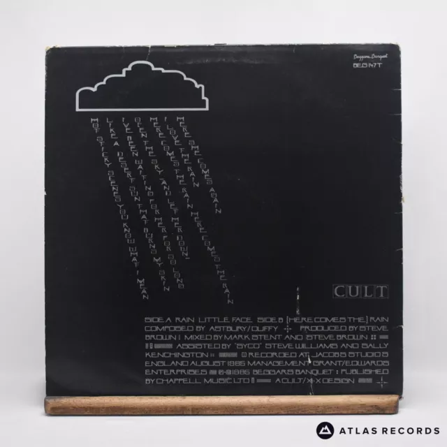 The Cult Rain 12" Single Vinyl Record 1985 BEG147T Beggars Banquet - VG+/VG+ 3