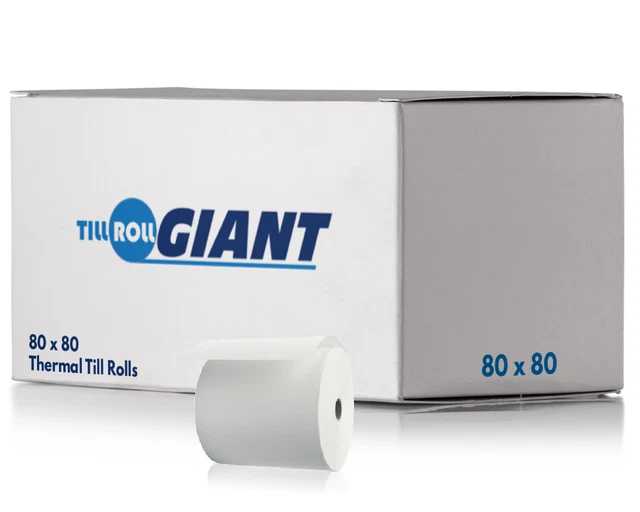 THERMAL PAPER TILL & EPoS ROLLS 80 X 80MM - 20 ROLLS | UK - View #12