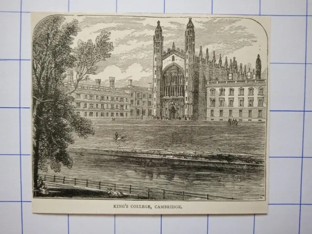 King's college Cambridge architecture building   England illustration 1891