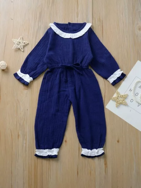 Body Neonato Pagliaccetto pigiama intero bambina bambino blu tuta tutina B023