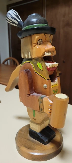 Figurine Casse-Noisette En Bois Vintage – Années 90 – Avec Billet Houston Ballet 1994