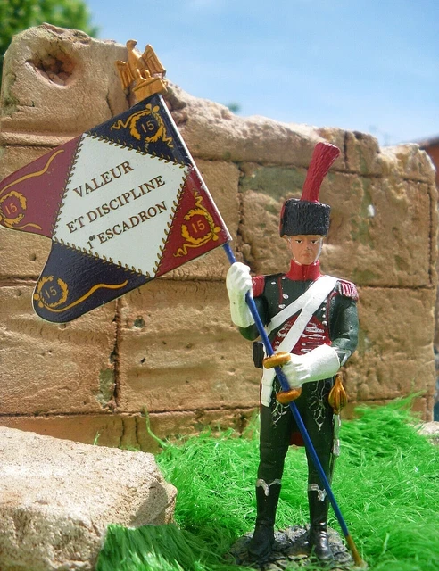 Figurine Soldat Plomb 90mm – Major 22e Chasseurs à Cheval – Premier Empire