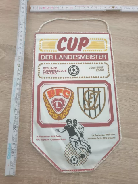 BFC Dynamo Berlin Fussballwimpel Cup der Landesmeister vs. Jeunesse Esch