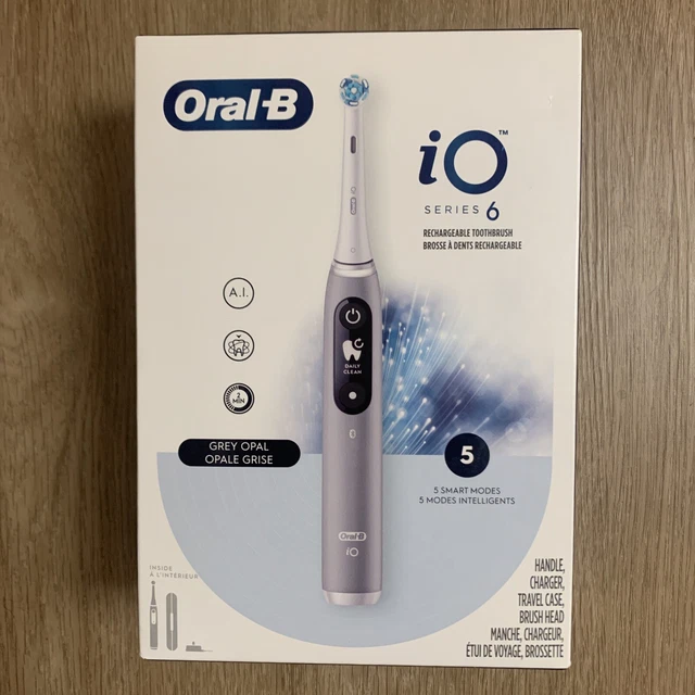 ORALB IO SERIES 6 Rechargeable Toothbrush Grey Opal 94.90 PicClick