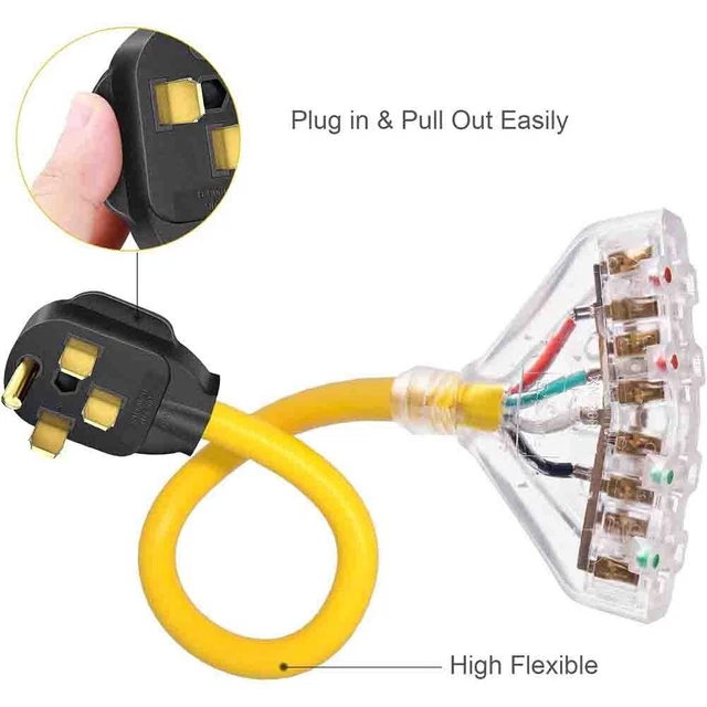 1 pezzo generatore adattatore spina elettrica 50 AMP su 110 V 10 spessore 14-50