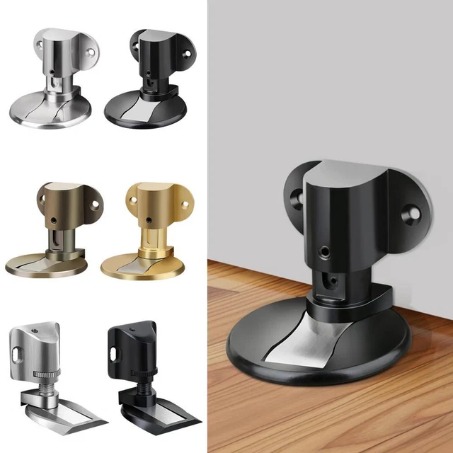 Magnetic Door Stoppers Zinc Alloy Invisible Stop Holder Catch Mounted Floor R5F9