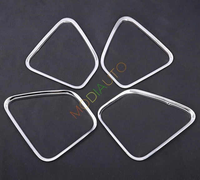 Steel Door Speaker Audio Ring Cover Trim 4pcs For Mitsubishi Outlander 2013-2018