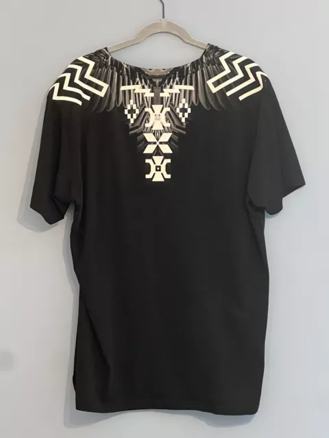 Marcelo Burlon County Of Milan Aztec Print Black Tee Shirt