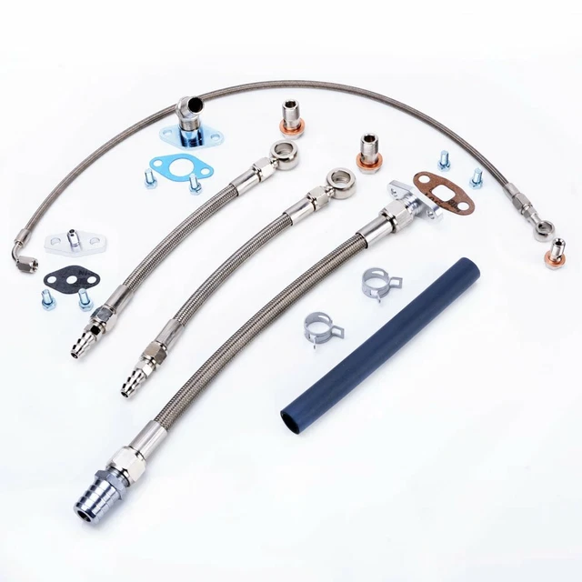 Turbo Oil Water Line for TOYOTA 1JZ/2JZ-GTE w/Garrett GT3788R GT4088R GT4094R BB