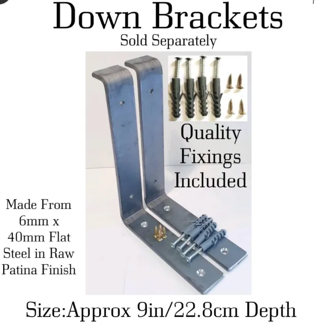 Heavy Duty  Shelf Brackets Scaffold Board Shelving Brackets Rustic Steel Metal 3