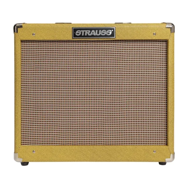 Strauss SVT-20R 20 Watt Combo Valve Amplifier with Reverb (Tweed) Brand New