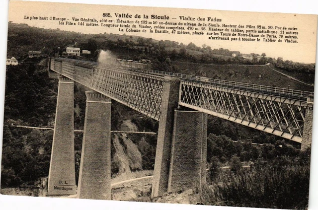CPA Vallée de la SIOULE - Viaduc des FADES - Le plus haut d'Europe.... (222043)