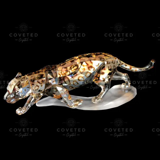 Swarovski Crystal JAGUAR 1096796 Big Cat Leopard Mint Boxed Rare Retired