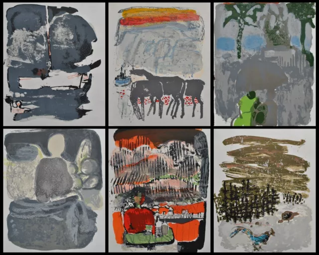 Paul Guiramand: Paraíso Perdido, 6 Litografías Originales, 1962 , 4800ex