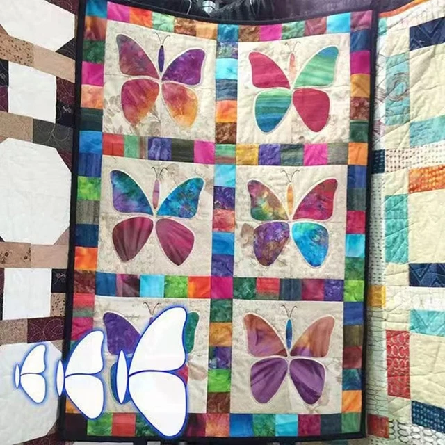 Grazioso Farfalla Modelli Set Imbottitura da Taglio Template-Set Acrilico Cucito