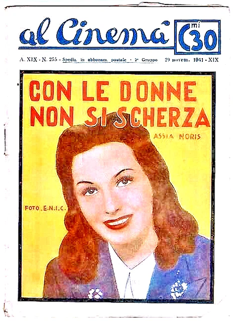 MiniLibrettino Al Cinema-CON LE DONNE NON SI SCHERZA- 14 Pag. 12,5x17,5 cm- 1941