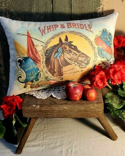 VINTAGE OLD VICTORIAN Primitive Antique Folk Art Style Farm Horse