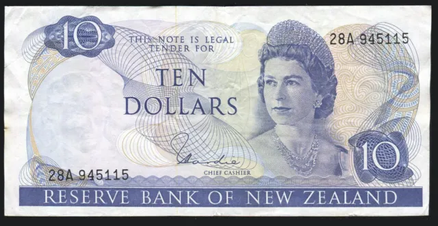 New Zealand - $10 - Hardie - 28A 945115 - Fine