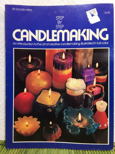 Prensa dorada de diseño técnico artesanal paso a paso 1972 fabricación de velas