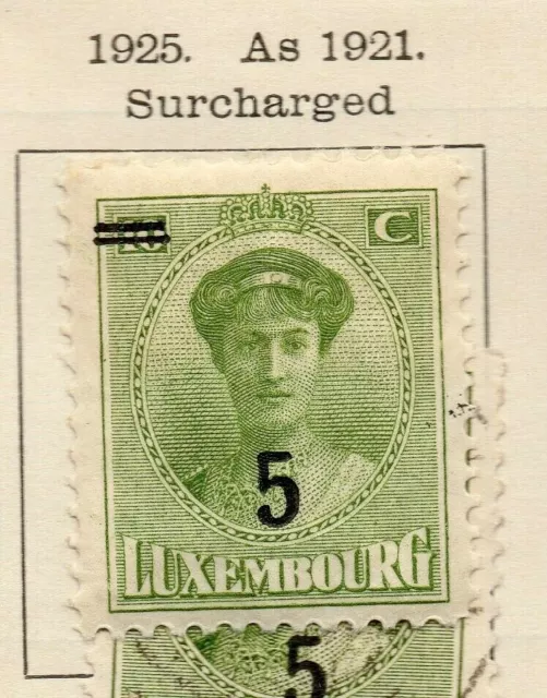 Luxemburg 1925 Early Issue Fine Used 5c. Surcharged NW-191803