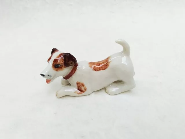 Miniature Jack Russell Terrier Dog Animal Ceramic Figurine Collectible Gift