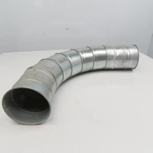 6" Rolled End Nordfab Style Welded Gored Vacuum Exhaust Duct Elbow 90°