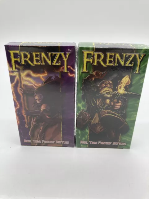 NEW Frenzy Real Time Fantasy Battles Fantasy Flight Complete Set of Two Decks