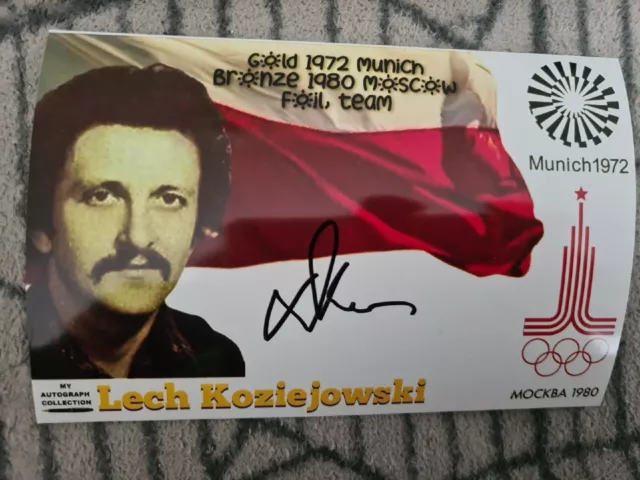 Lech Koziejowski (POL) Fechten 1.OS 1982 München 3.OS 1980 Moskau Signiert