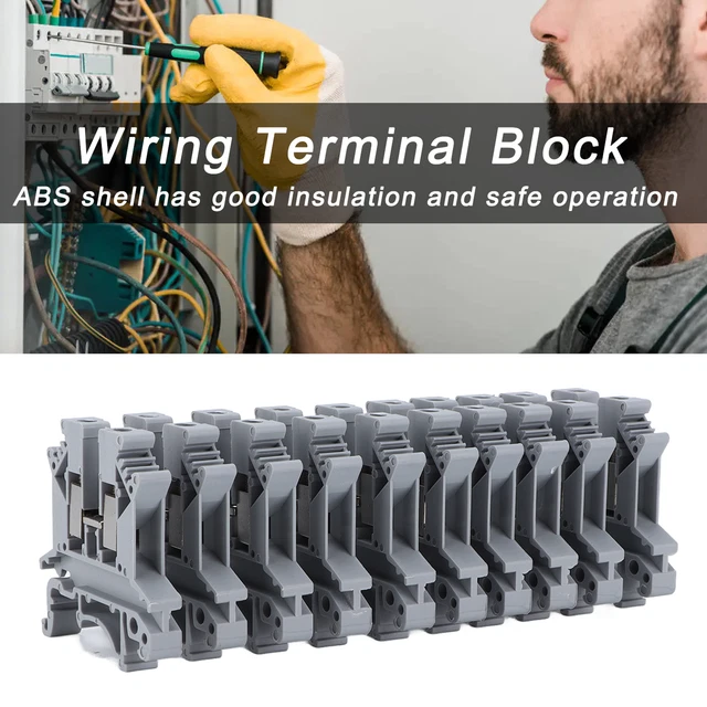 Combination Terminals Flame Retardant Screw Type Terminal Block UK2.5B 100Pcs