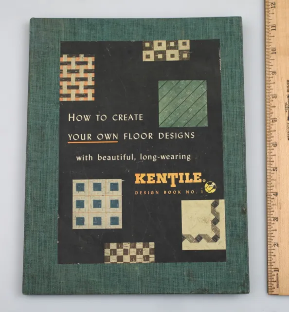1952 Kentile Design Book 1 Asphalt Asbestos Tiles MCM Home Flooring Catalog