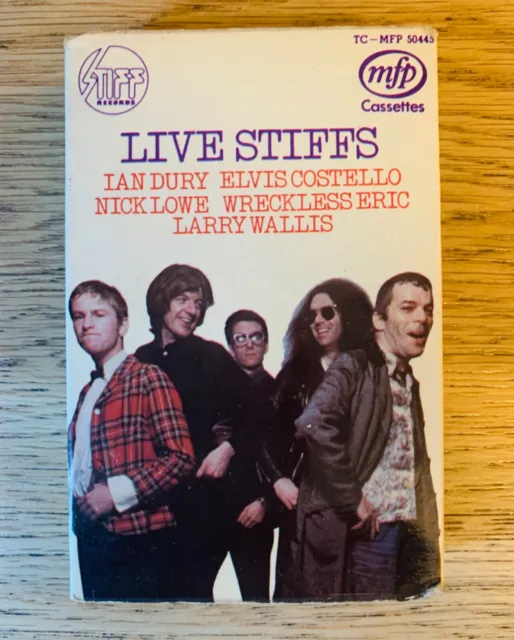 Various: LIVE STIFFS Cassette Compilation 1977 Ian Dury, Elvis Costello EMI VGC