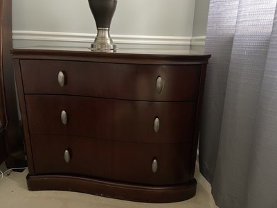 King Bedroom Set-4 Pieces -Bernhardt Sleigh Bed, 2 Chests, Dresser 4