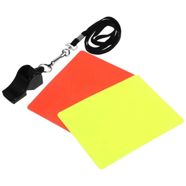 Kit Arbitro Calcio Completo - Fischietti Metallici + Cartellini Rossi/Gialli + Taccuino | Set Ufficiale - Foto 7