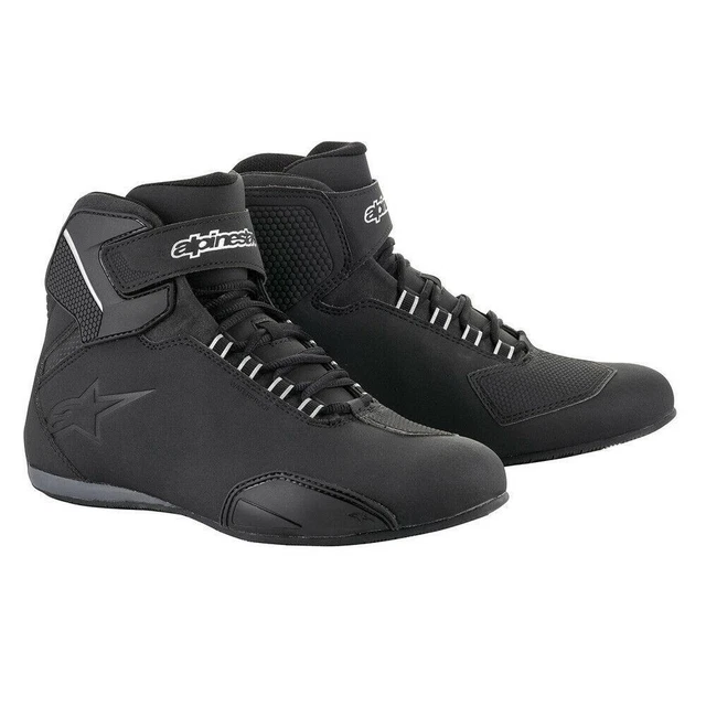 Alpinestars Sektor Moto Impermeabile Motocicletta Scarpa Caviglia Stivale Nero