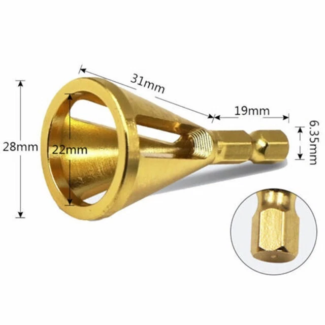 Kit De 8 Alésoirs Pour Tuyaux PVC - 1/2" à 4" - Pour Perceuse Standard 1/2 Pouce - Alliage Aluminium