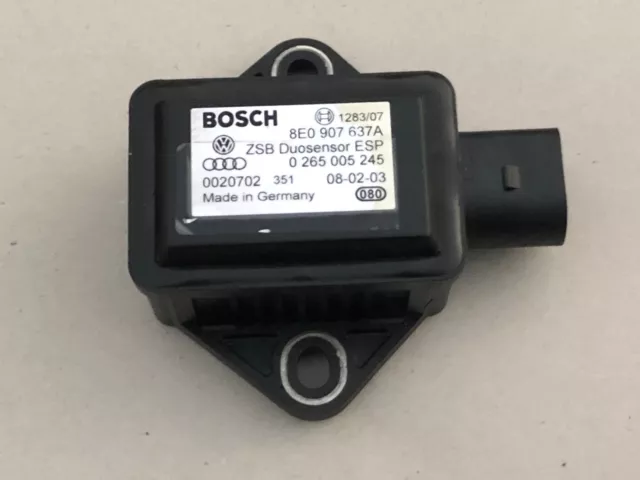 VW Phaeton 3D 3.2 Duosensor ESP Steuergerät Bosch 8E0907637A 0265005245 Original