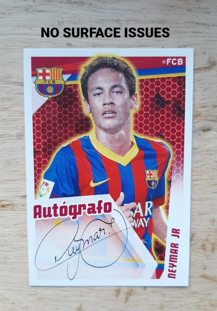 2013 Panini Coleccion Oficial NEYMAR JR Barcelona 1st Year Sticker AUTO #154 S1