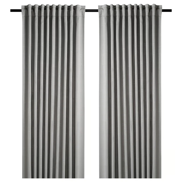 IKEA SILVERLÖNN 1 paire de rideaux transparents Blanc 145