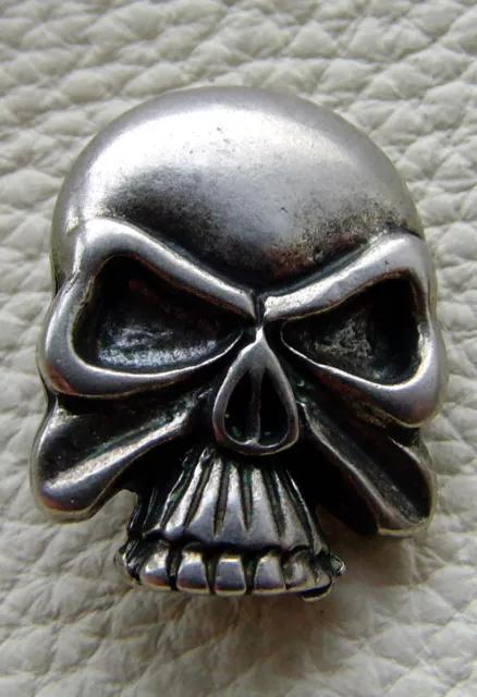 Skull-Beschlag Zierniete Totenkopf Skull Schädel Piratenkopf Neu Farbe Altsilber